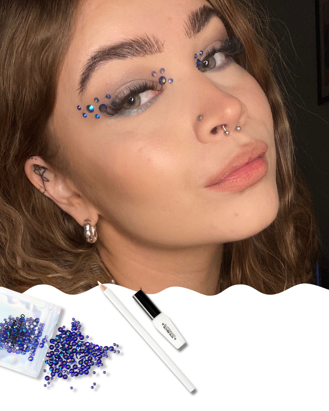 SPACE BLUE EYE GEMS – Osta look settinä