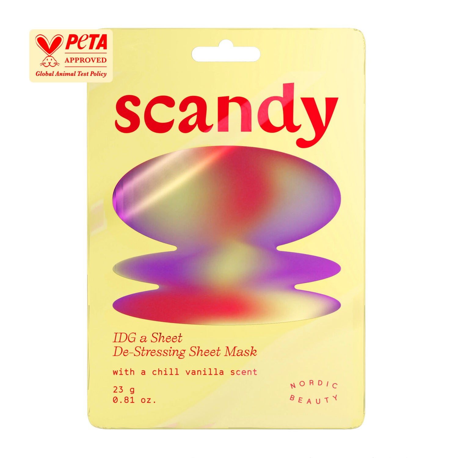 SCANDY IDG a Sheet De-Stressing Sheet Mask rauhoittava kasvomaski
