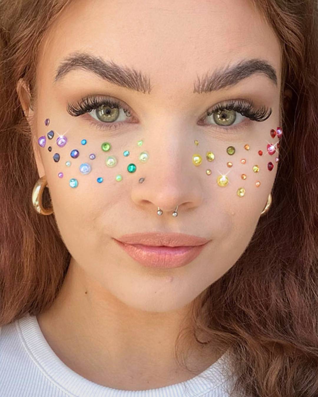 GLITTERNISTI FACE PEARLS - RAINBOW MIX