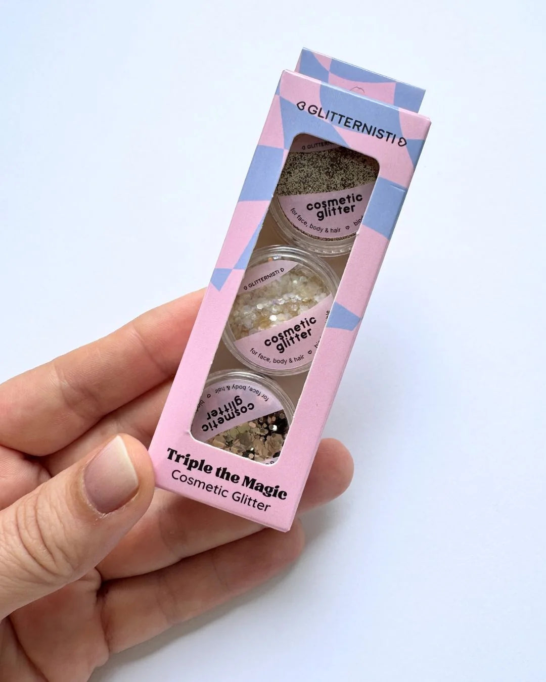 GLITTERNISTI TRIPLE THE MAGIC - NUDES kosmeettinen glitter