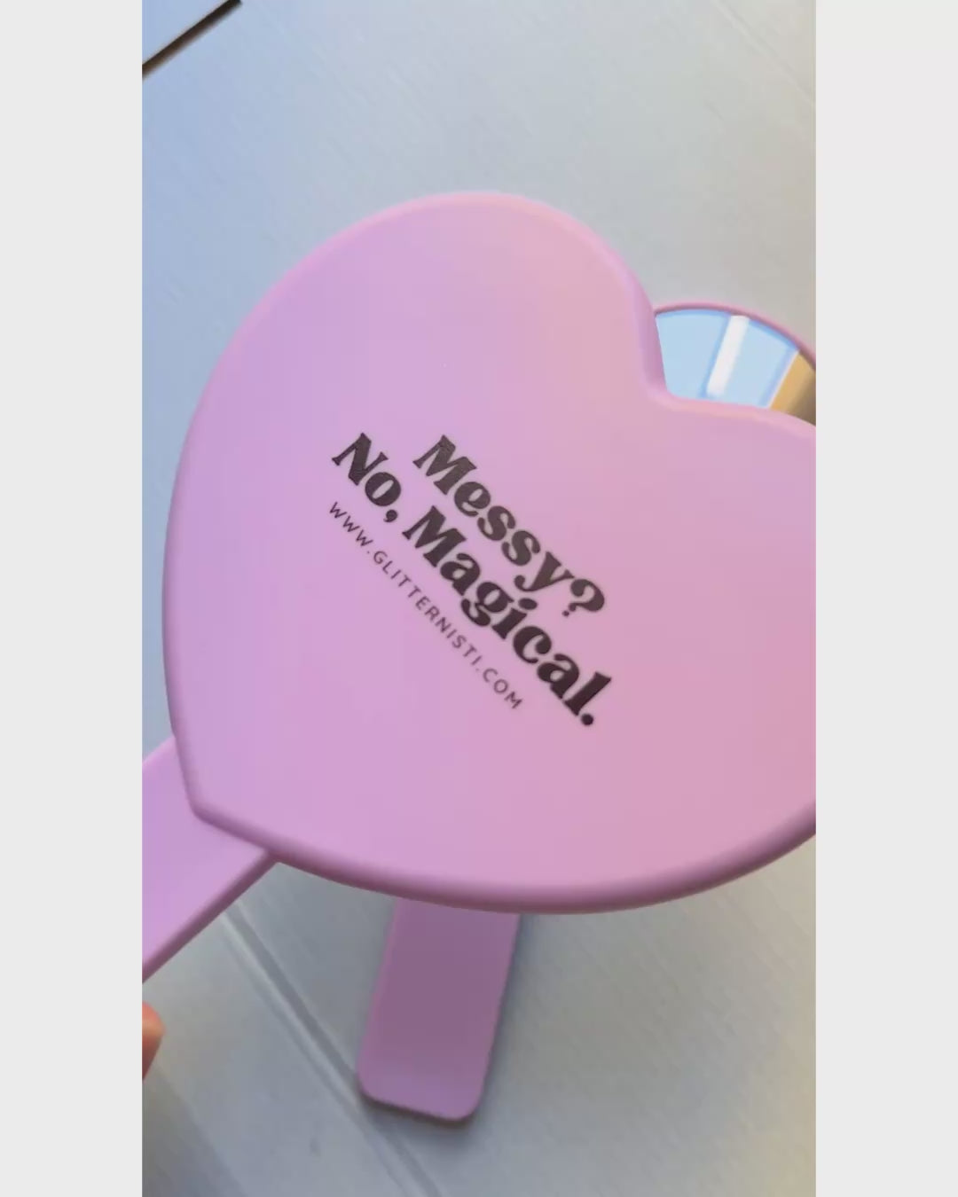 GLITTERNISTI Sydän meikkipeili