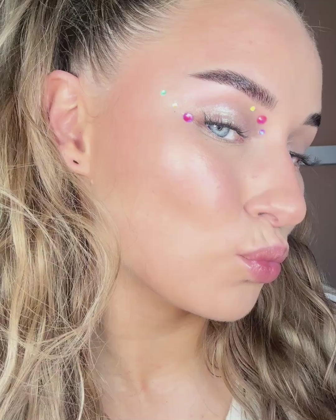GLITTERNISTI MINI FACE GEMS IHOTIMANTIT - NEONS