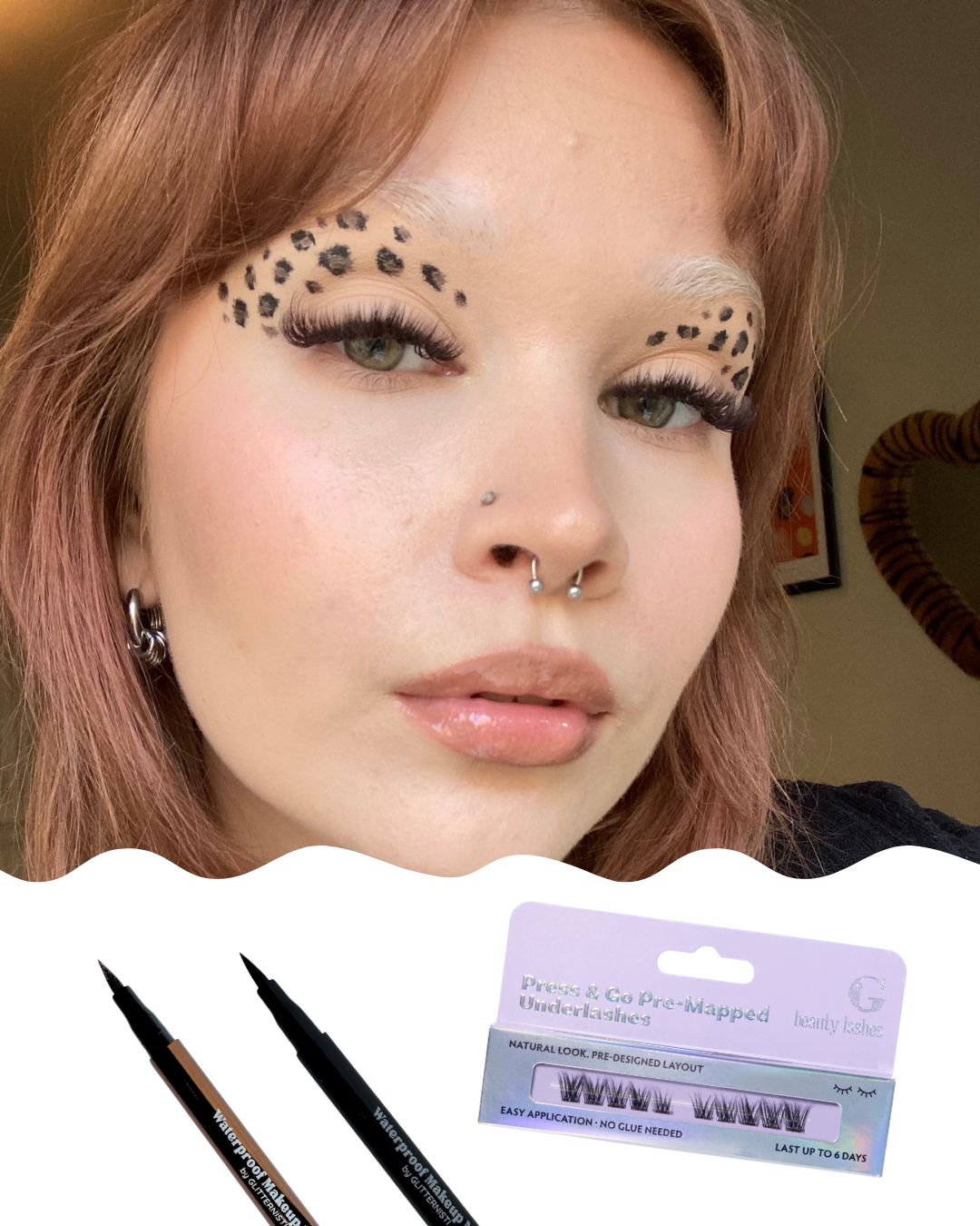 Leopard Eyes Halloween-look settinä