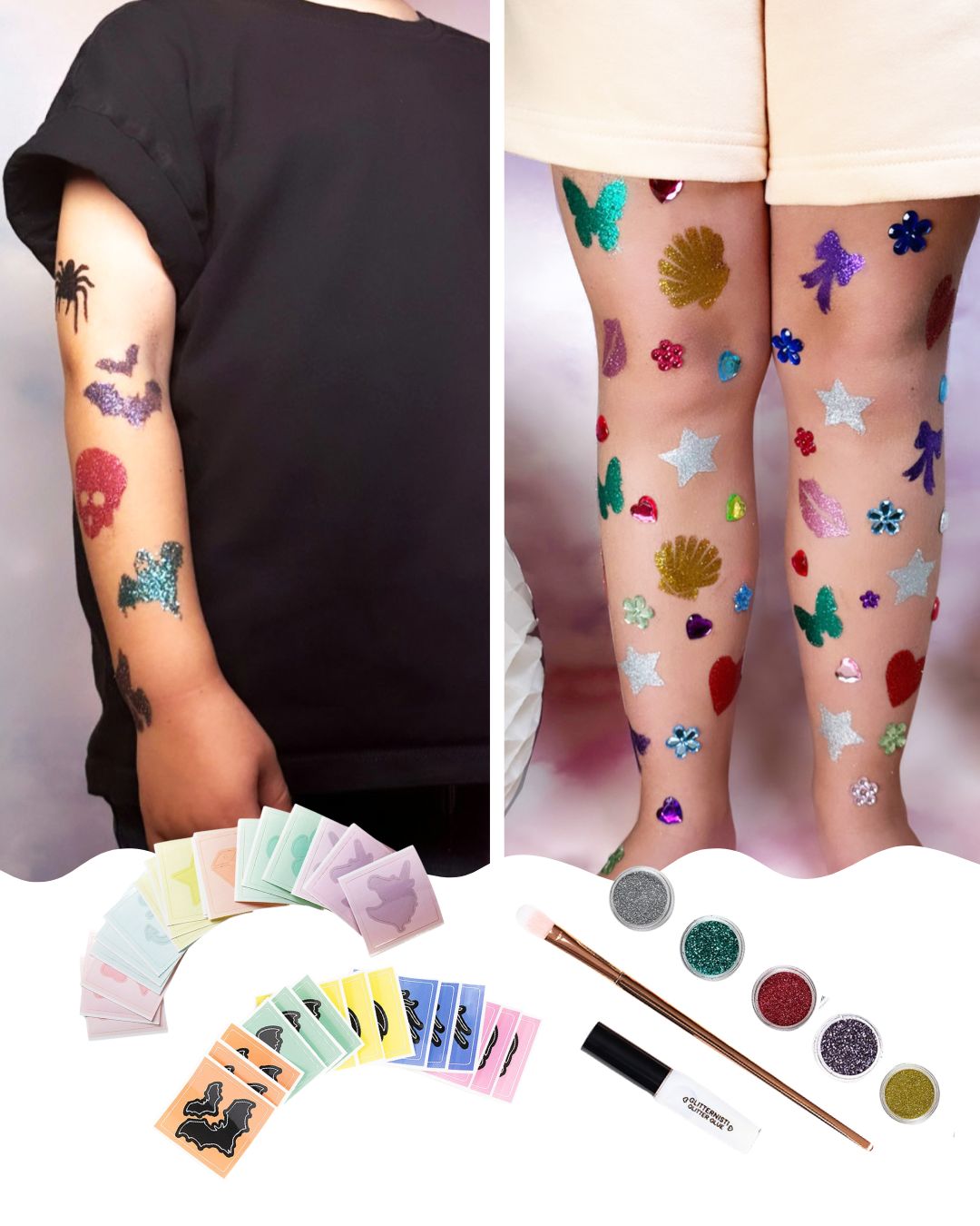 GLITTER TATTOO PARTY – Lasten juhlasetti